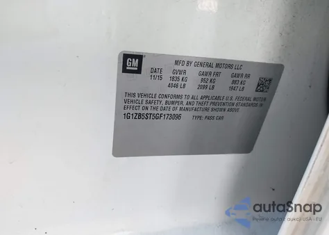 2016 Chevrolet Malibu Ls from USA, damaged, VIN 1G1ZB5ST5GF173096